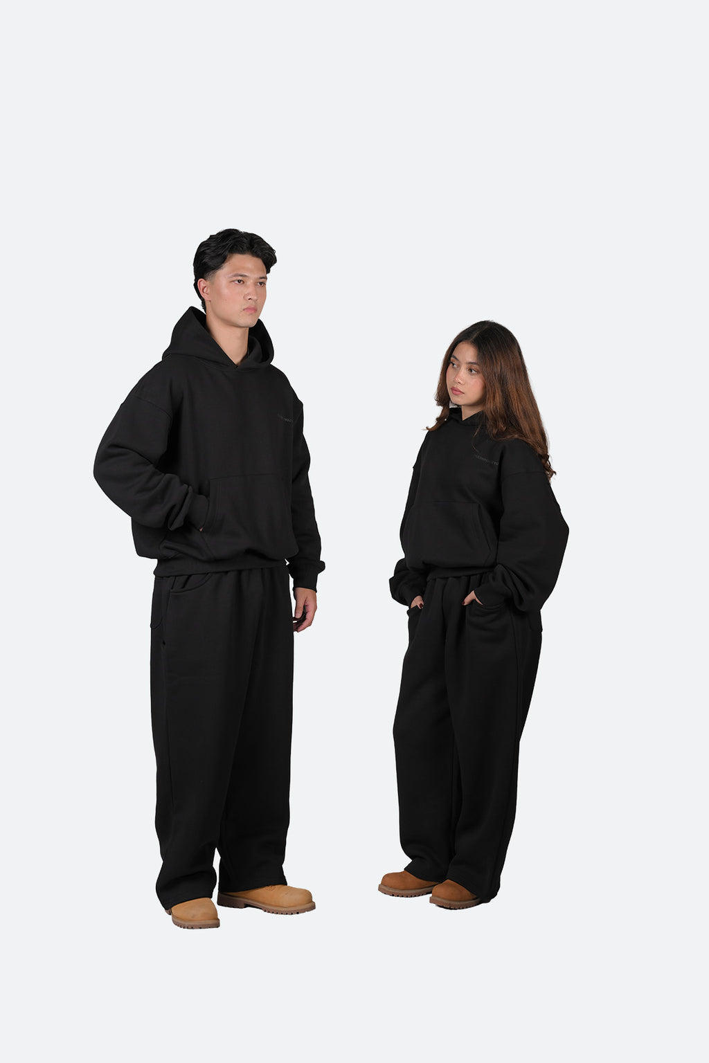 Straight Leg Sweatpants - Black (Unisex)