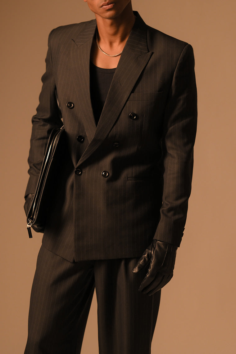 Iconic Pinstripe Double-Breasted Suit