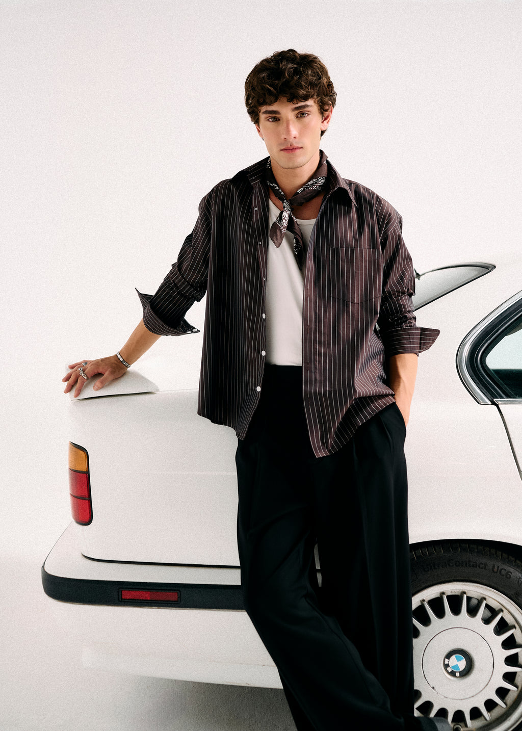 Signature Striped Shirt - Chocolate Brown