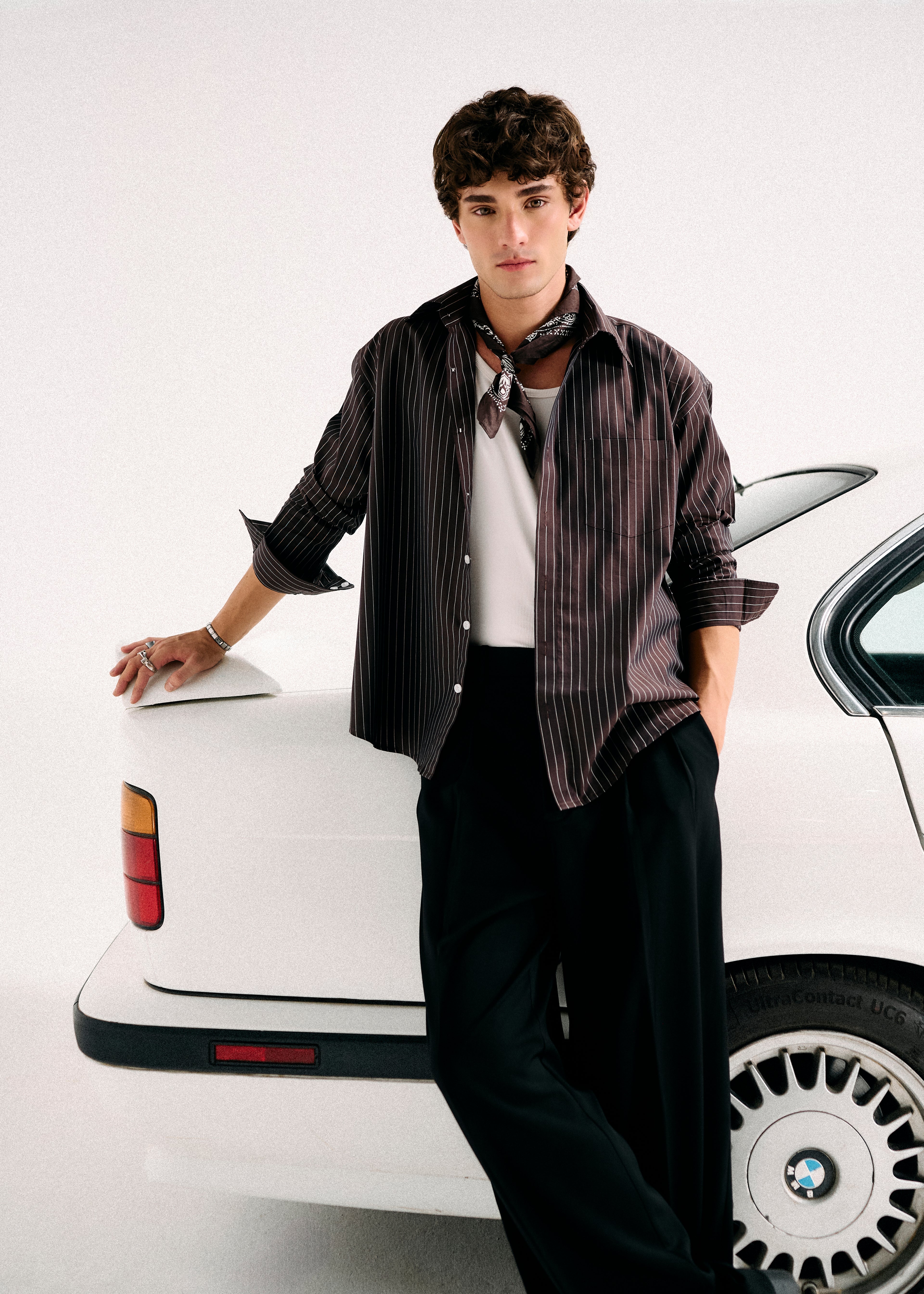 Signature Striped Shirt - Chocolate Brown