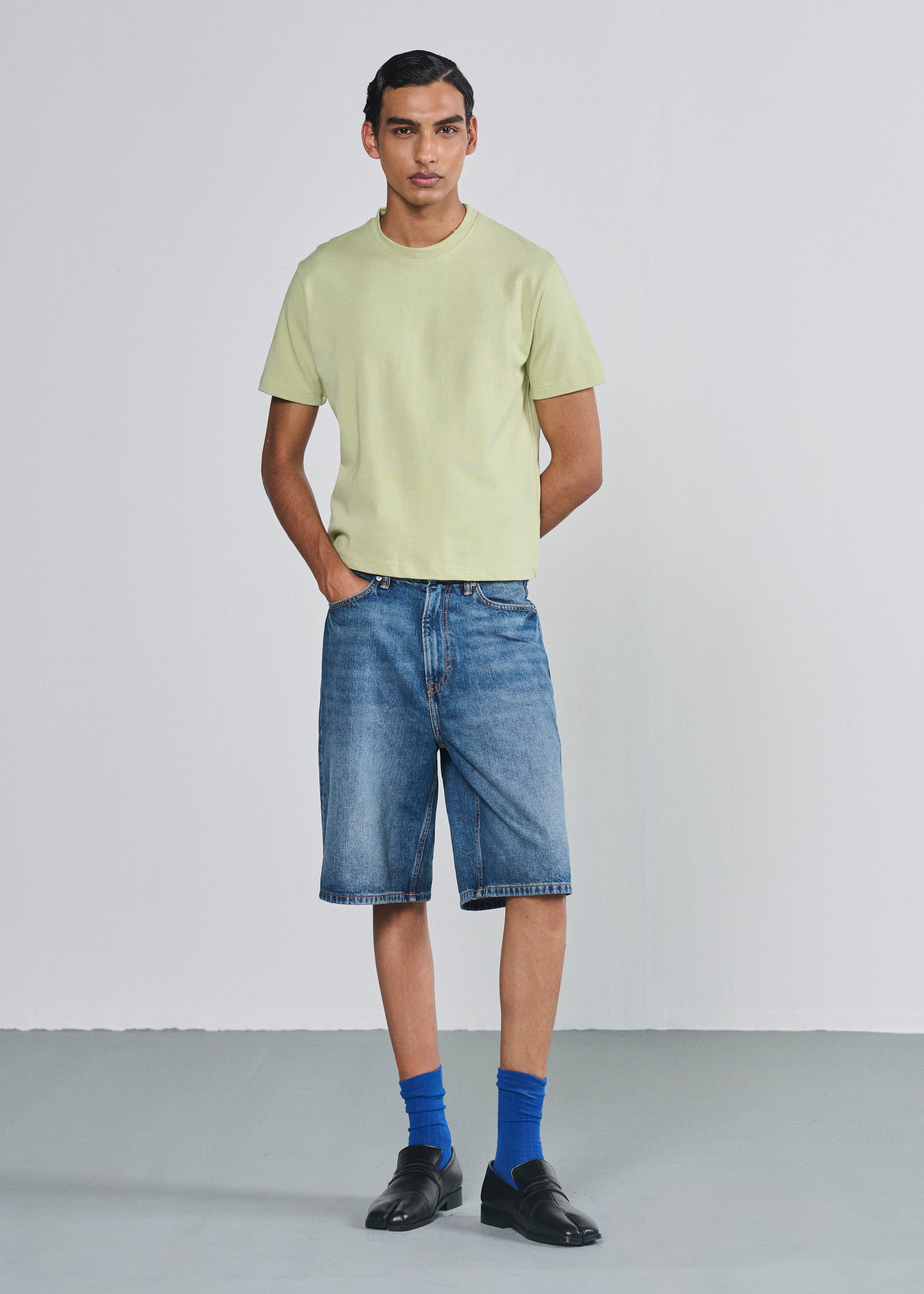 Essential Cropped Tee - Mint Green