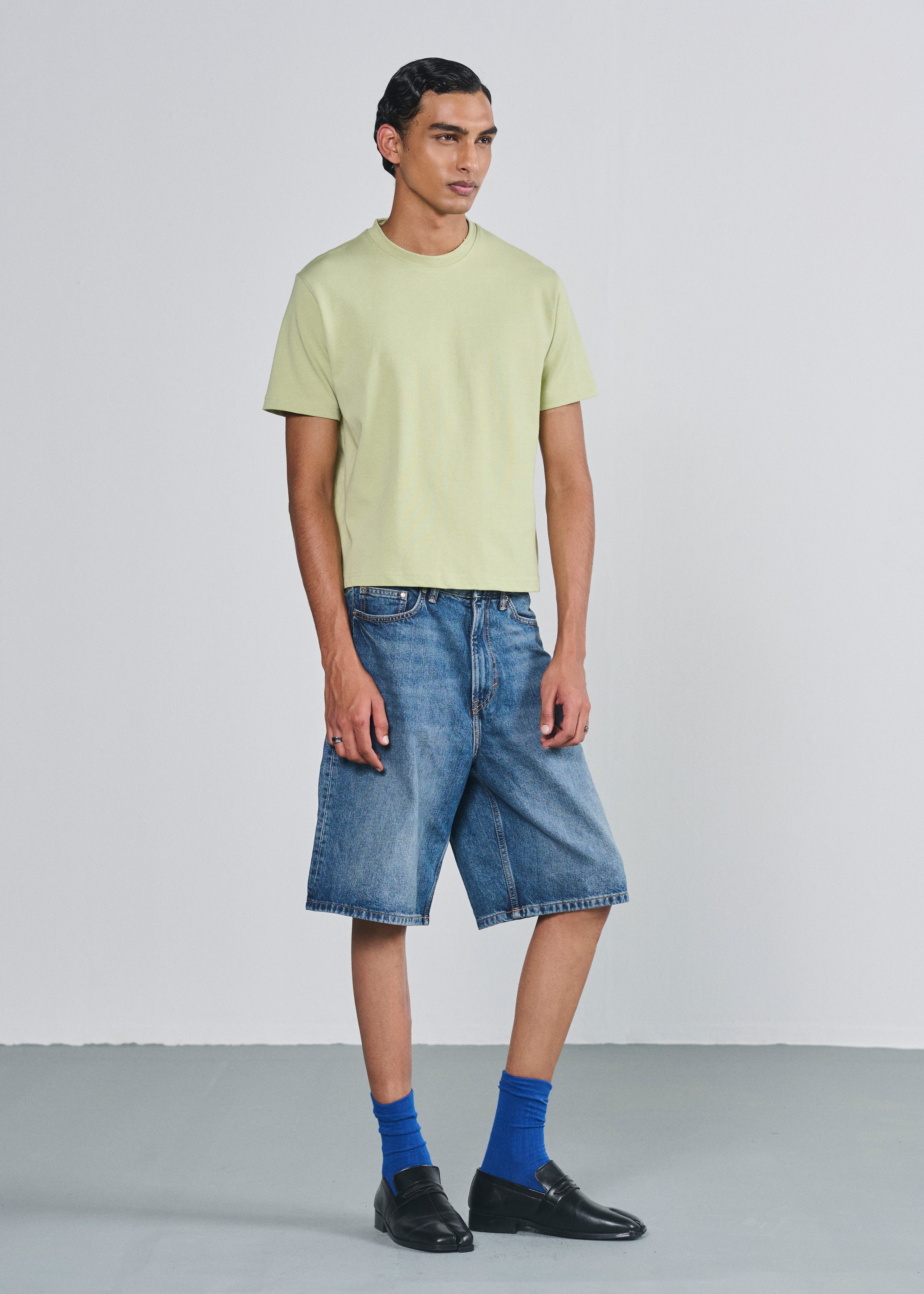 Essential Cropped Tee - Mint Green
