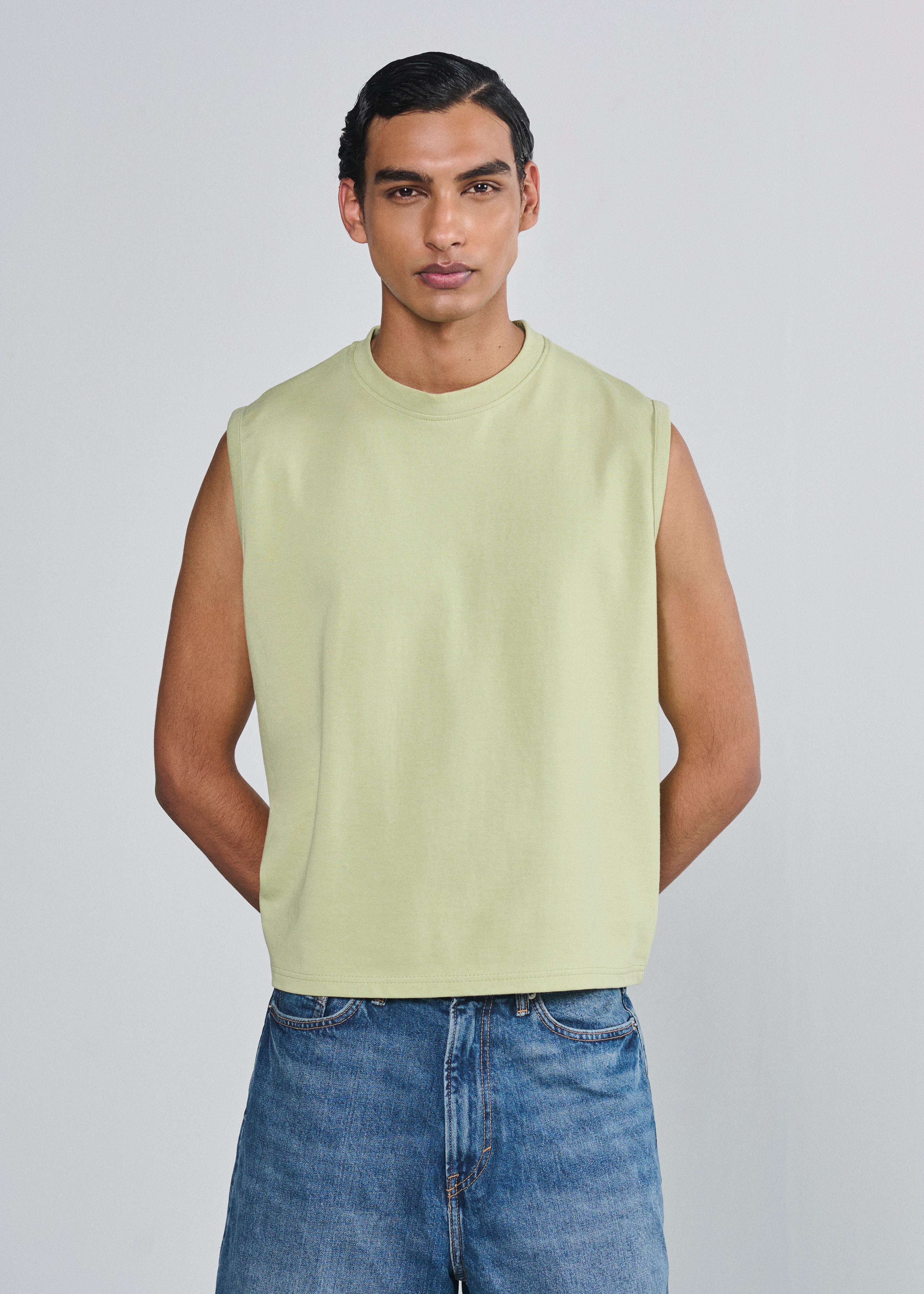 Muscle Tee - Mint Green