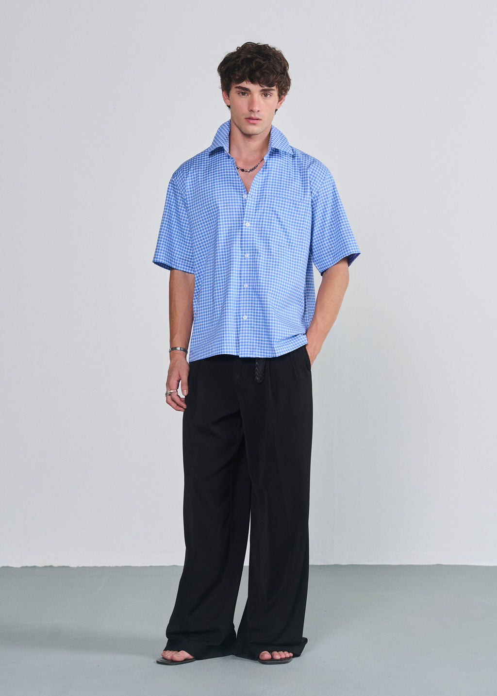 Short Sleeve Gingham Shirt
