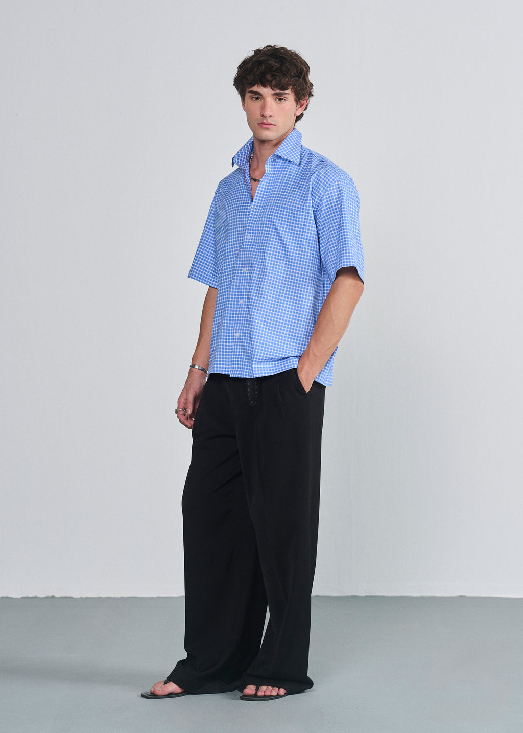 Short Sleeve Gingham Shirt