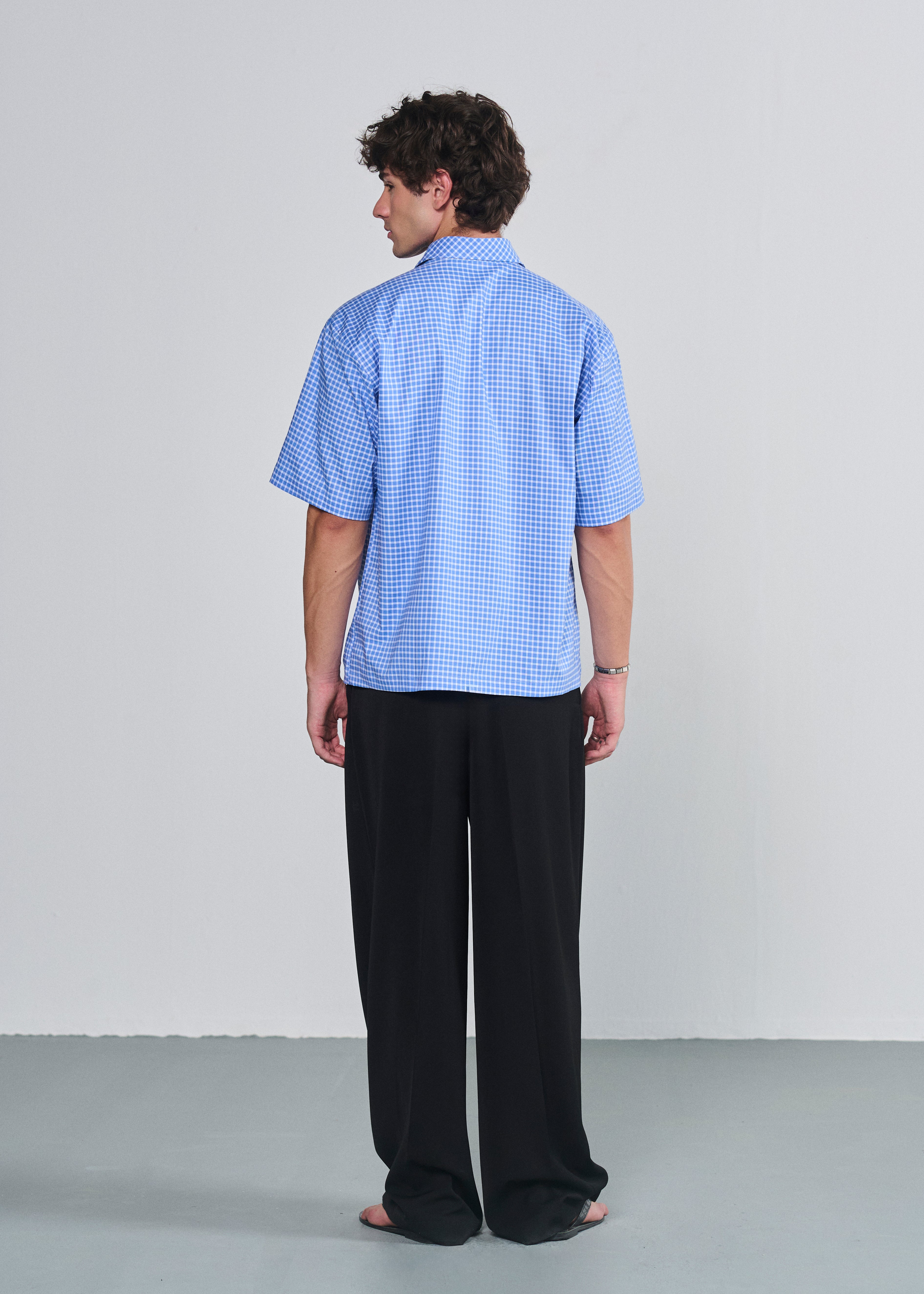 Short Sleeve Gingham Shirt