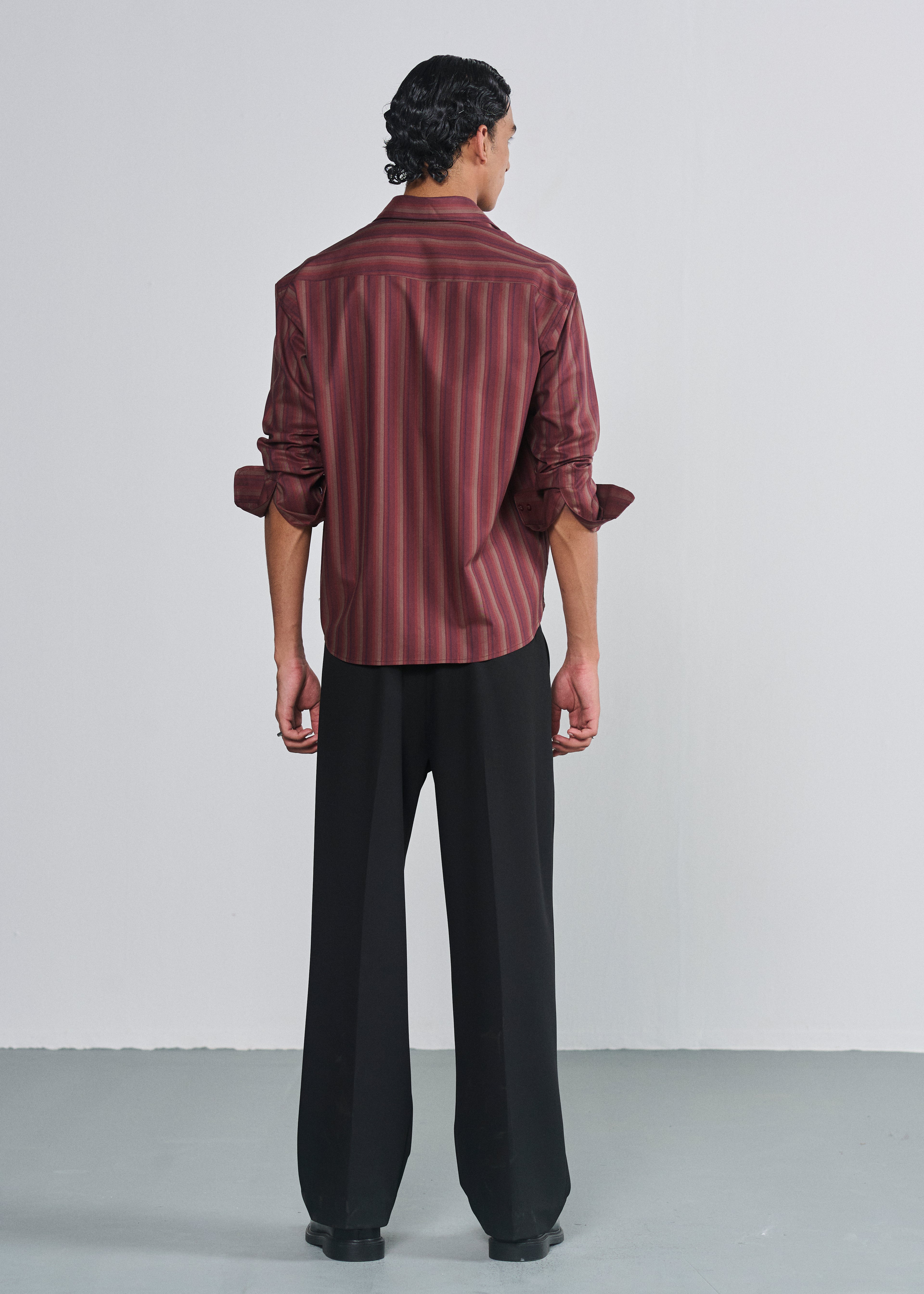 Signature Striped Shirt - Maroon