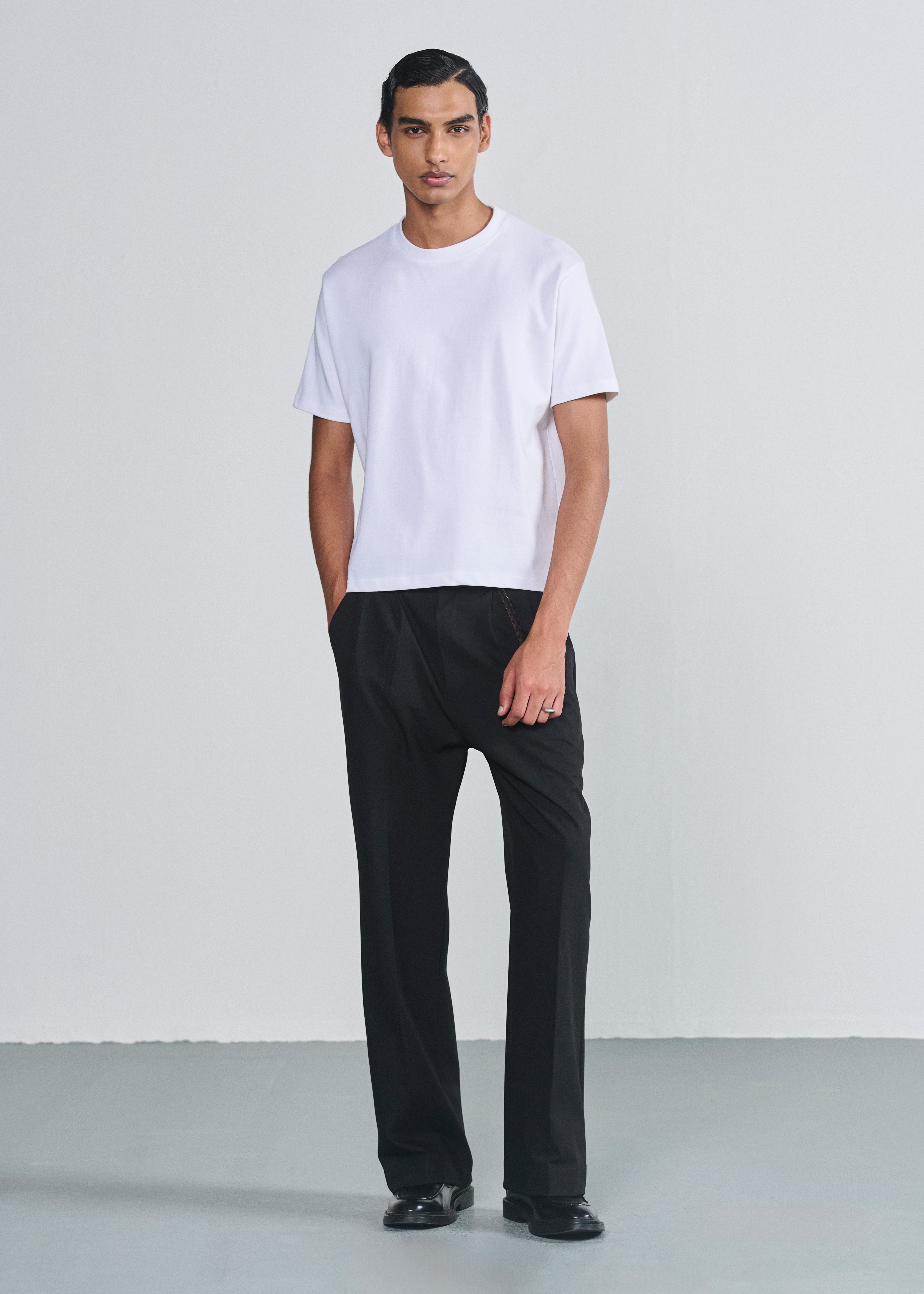 Essential Cropped Tee - White