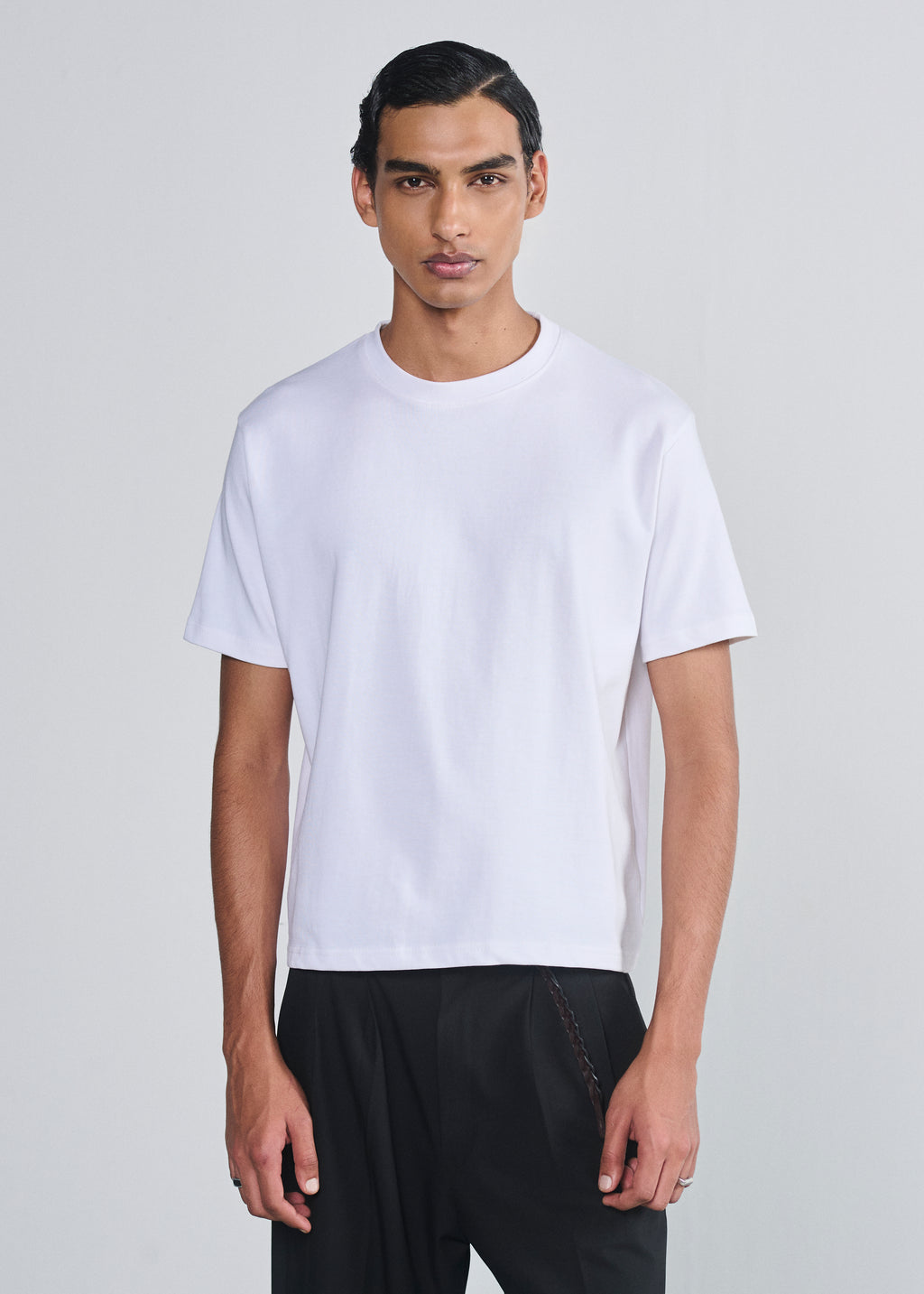 Essential Cropped Tee - White