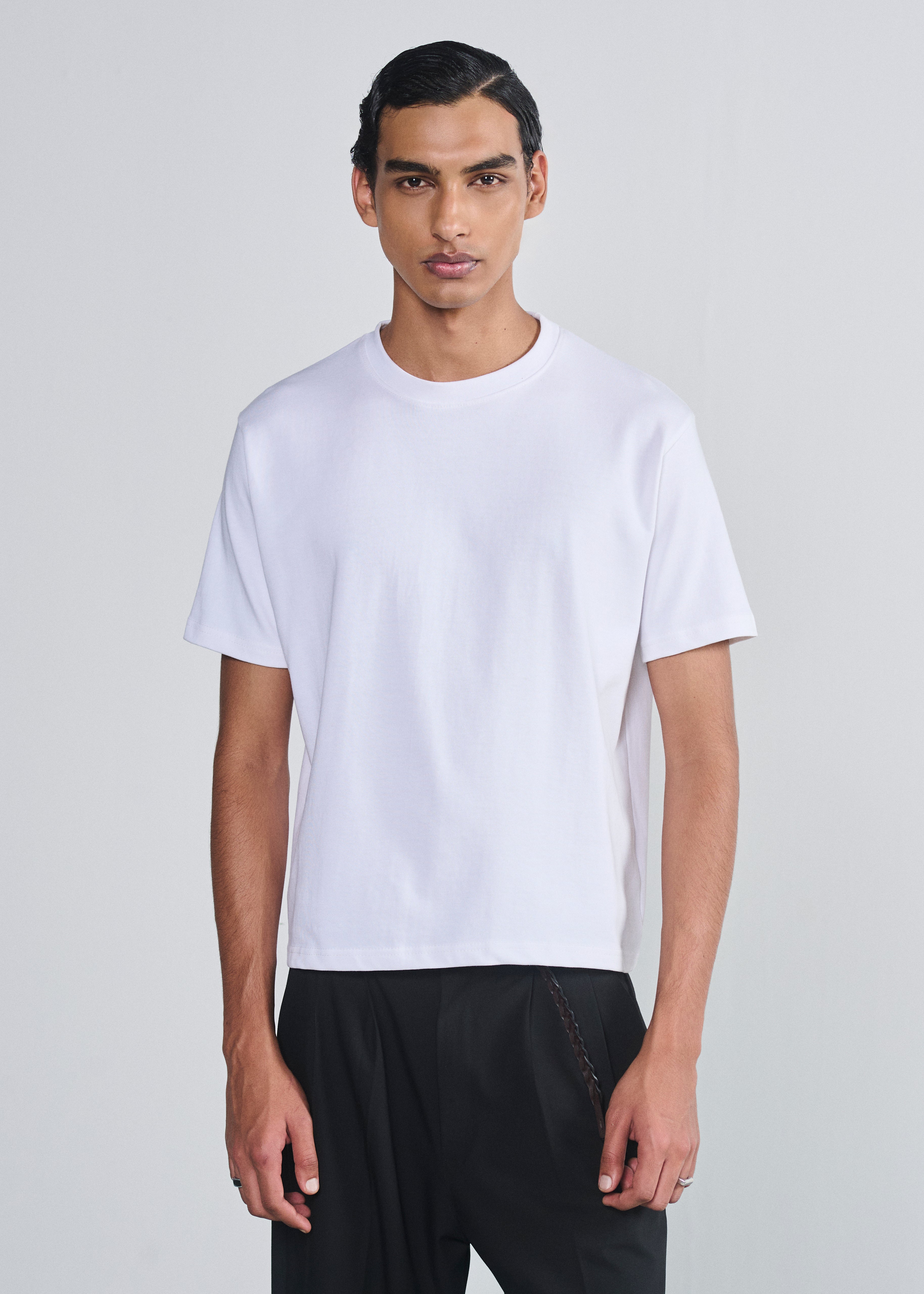 Essential Cropped Tee - White