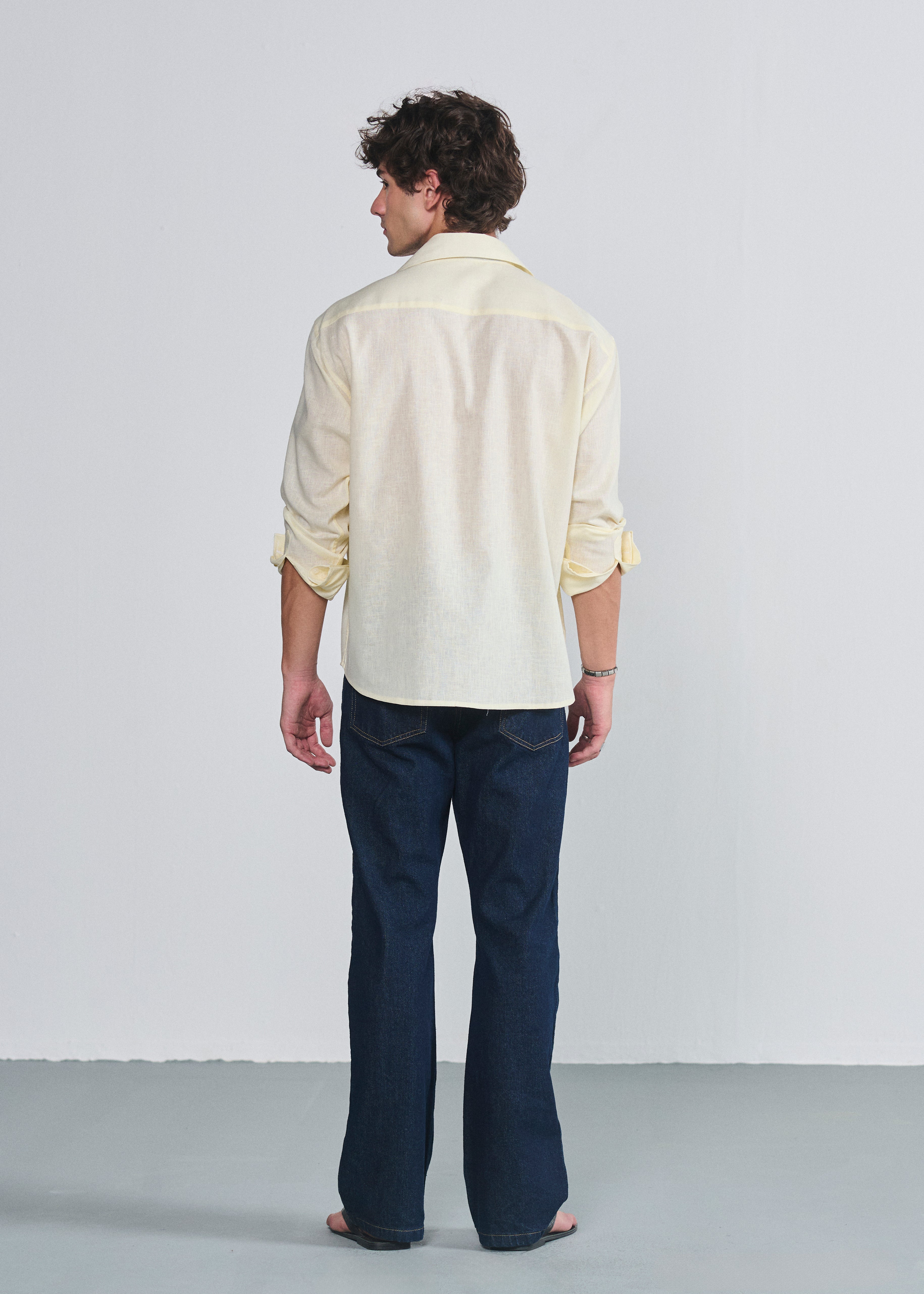 Signature Script Shirt - Butter Yellow