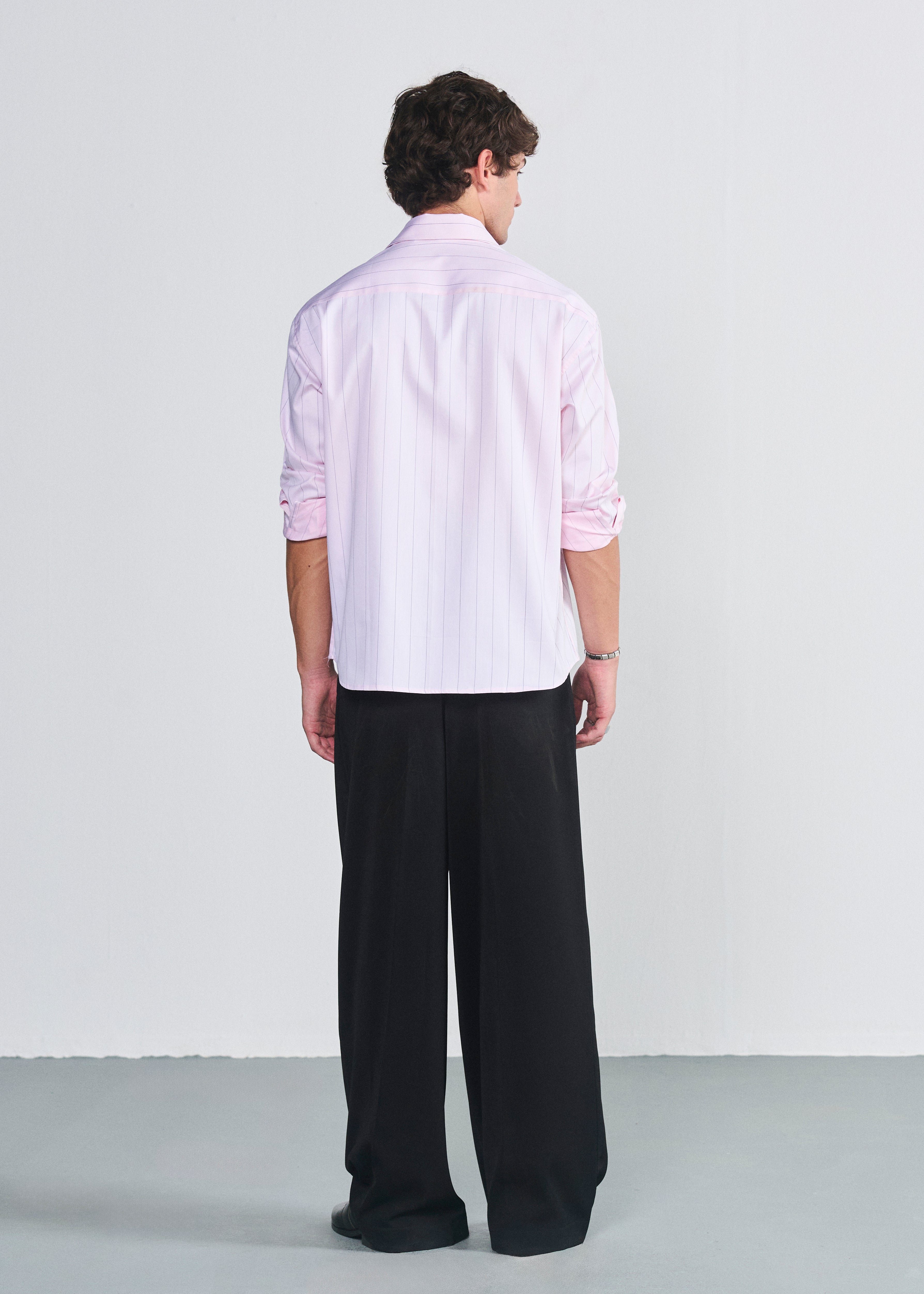 Signature Striped Shirt - Baby Pink