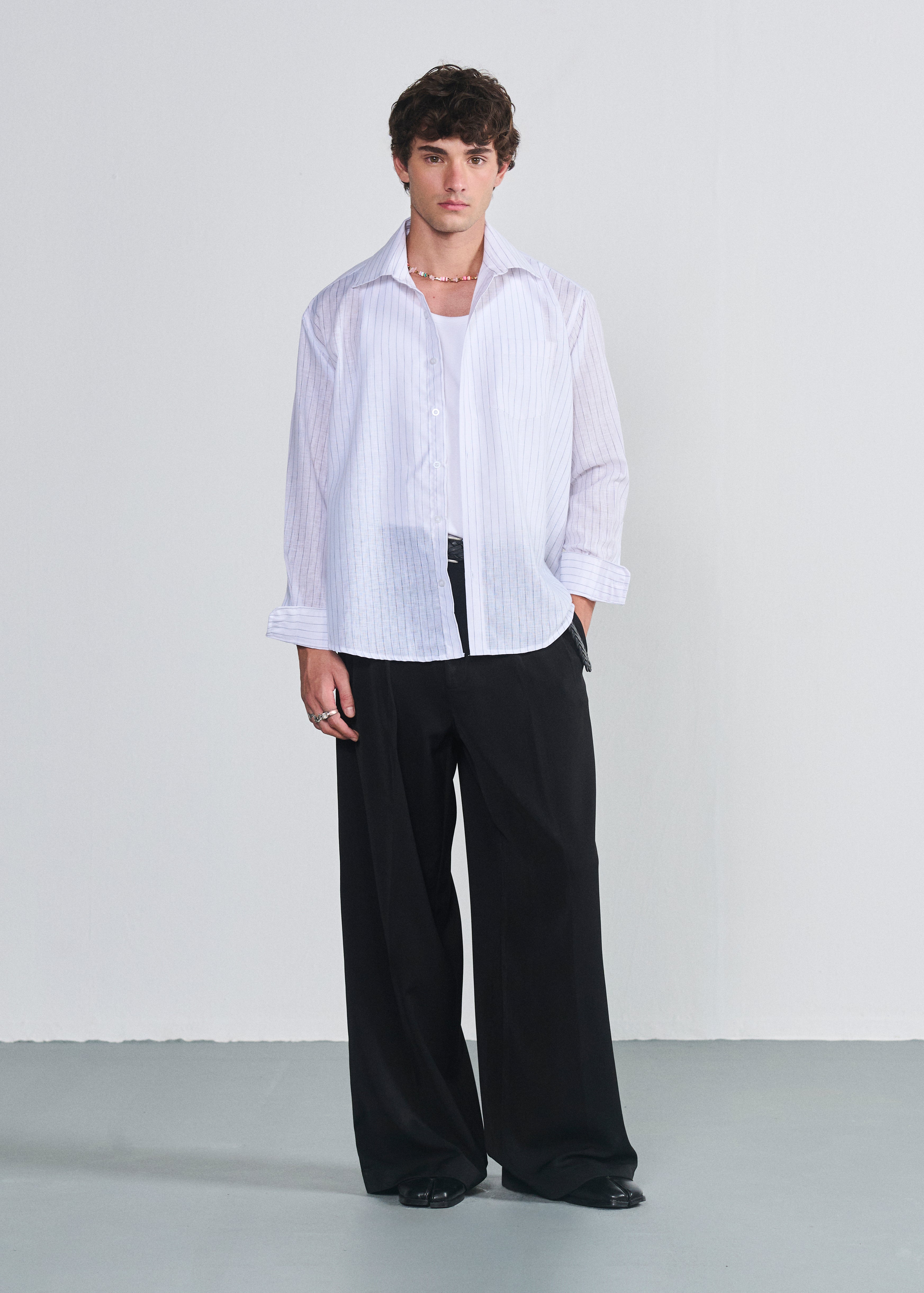Signature Striped Shirt - White