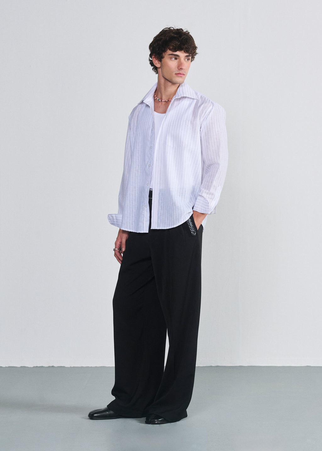 Signature Striped Shirt - White