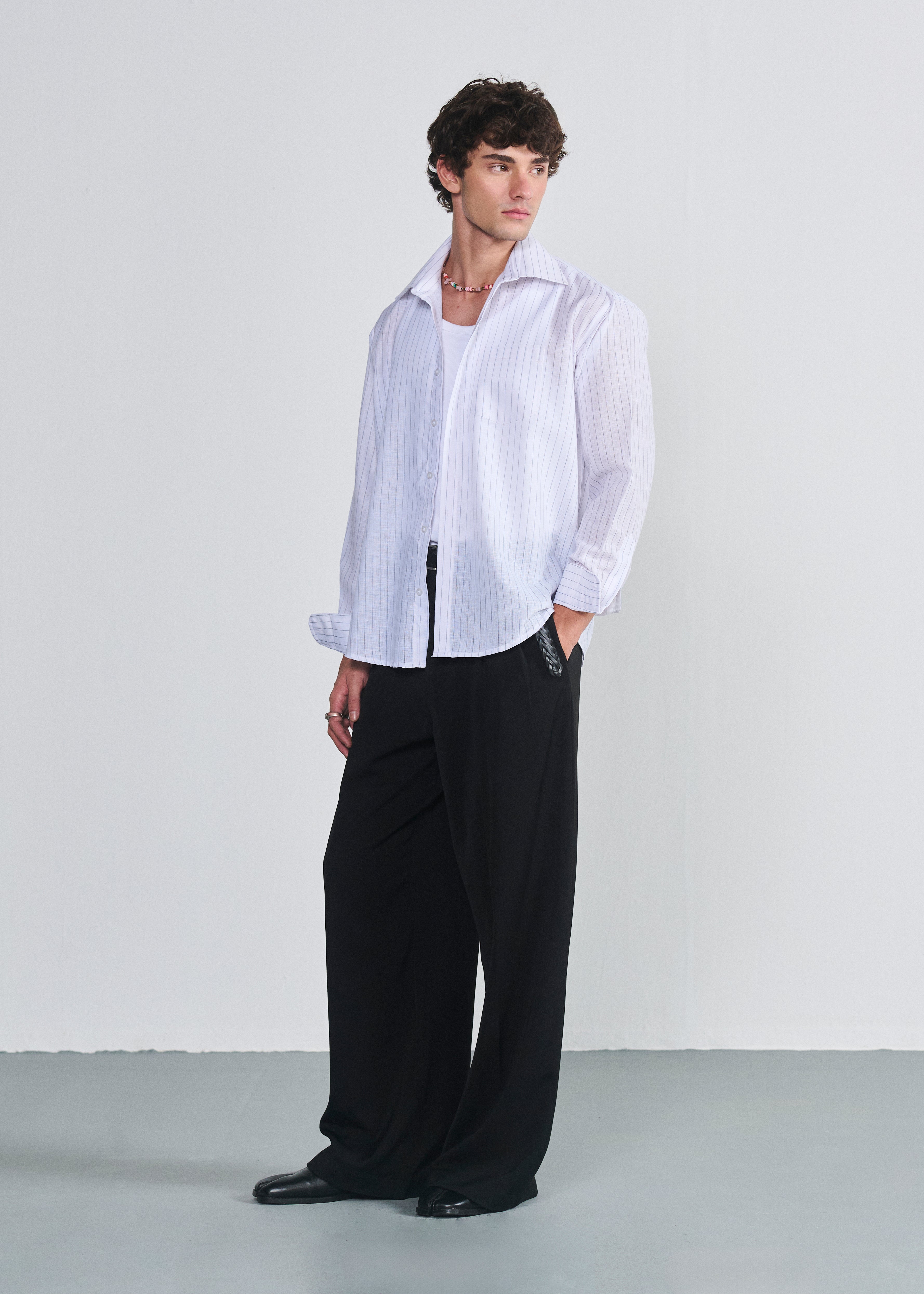 Signature Striped Shirt - White