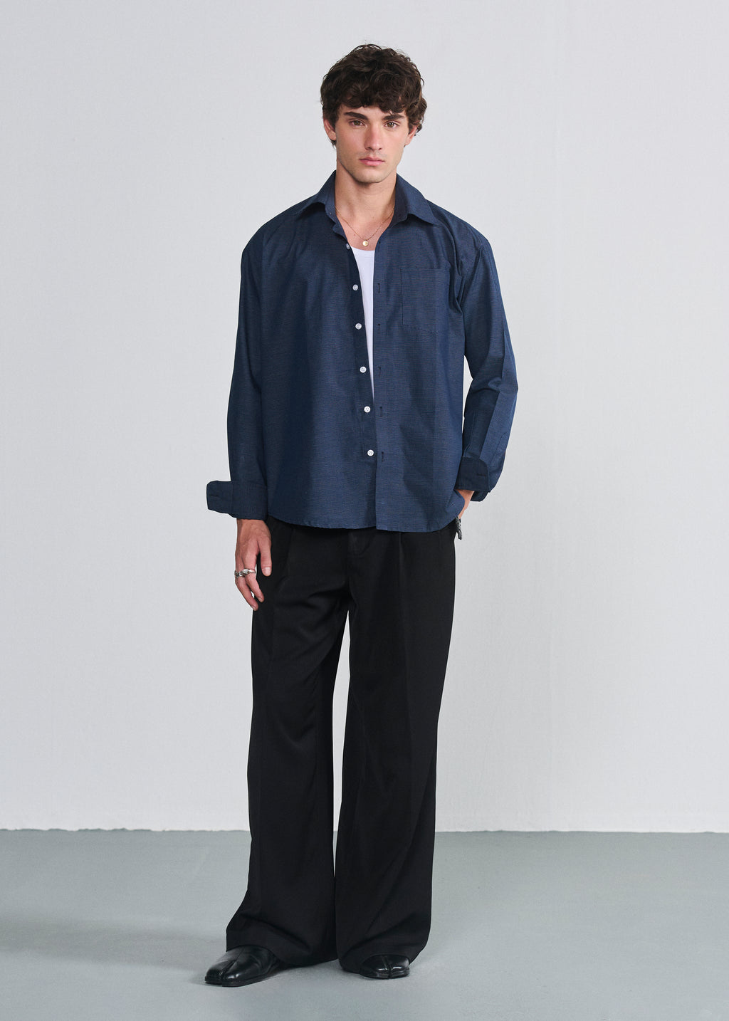 Signature Striped Shirt - Navy