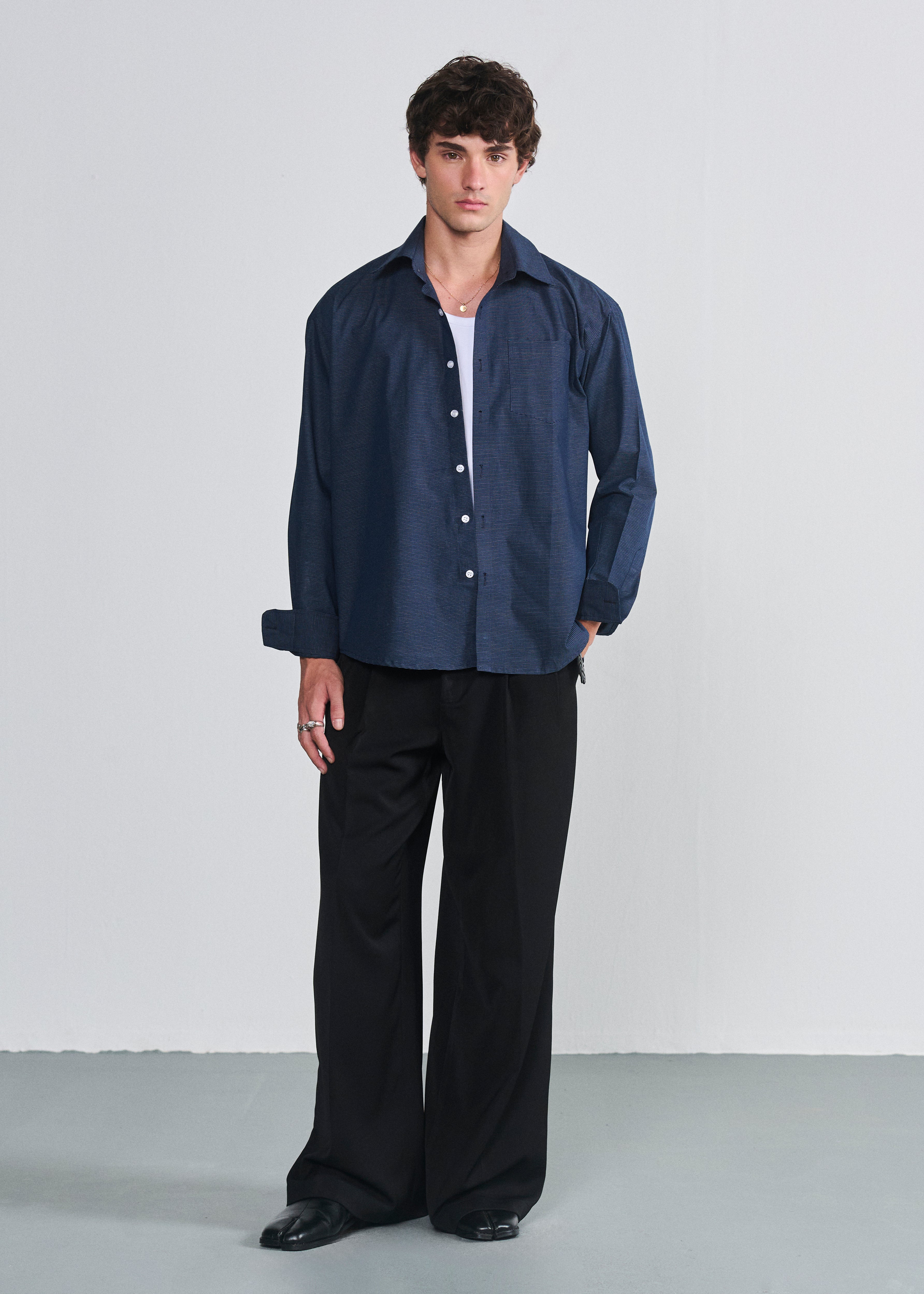 Signature Striped Shirt - Navy