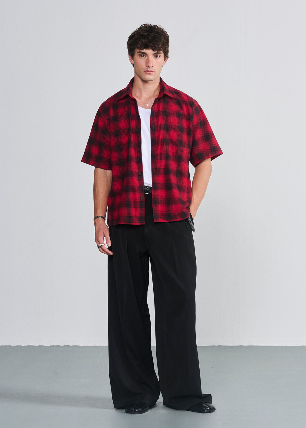 Short Sleeve Flannel Shirt