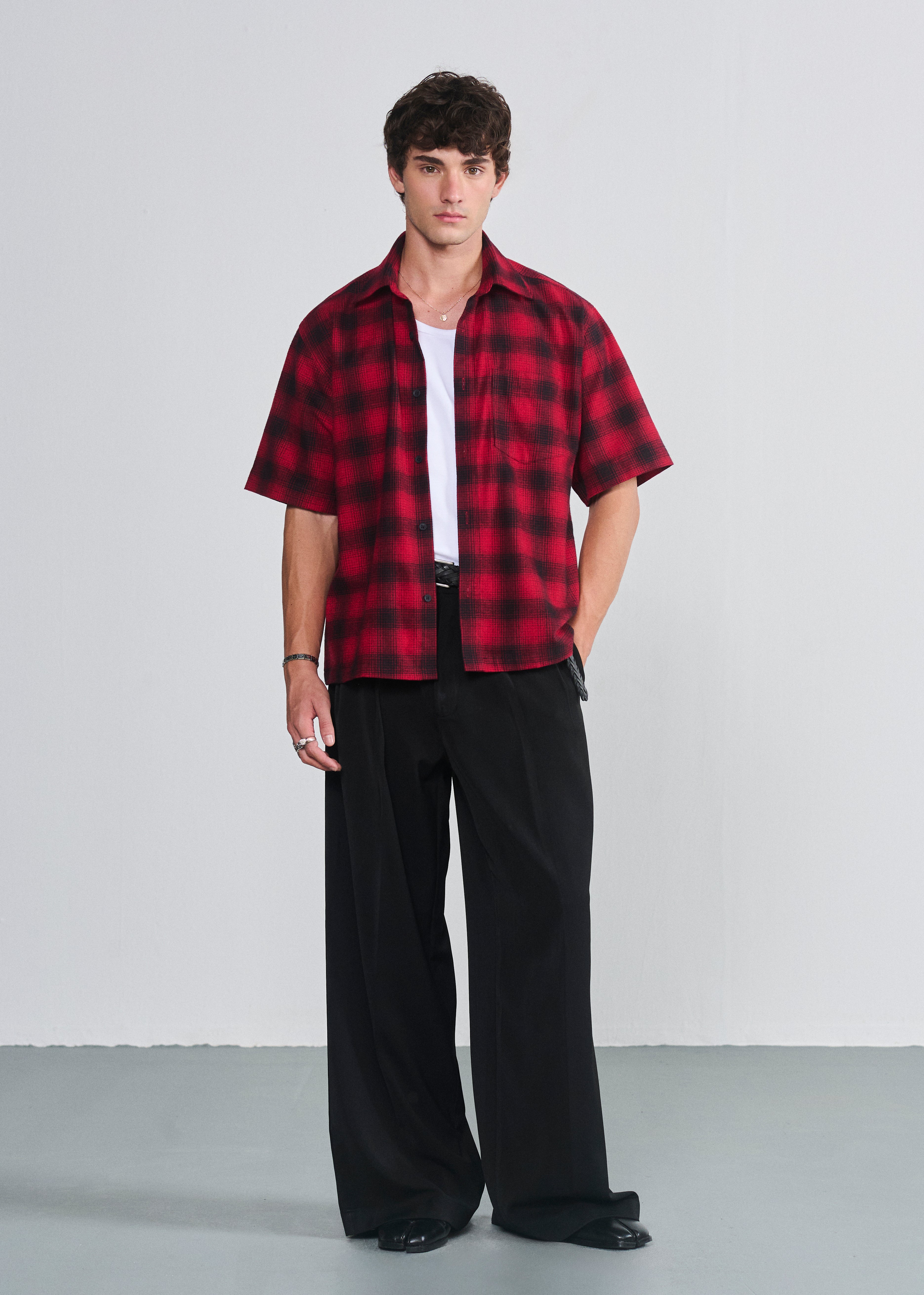 Short Sleeve Flannel Shirt