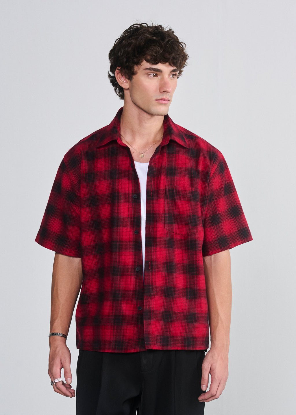 Short Sleeve Flannel Shirt