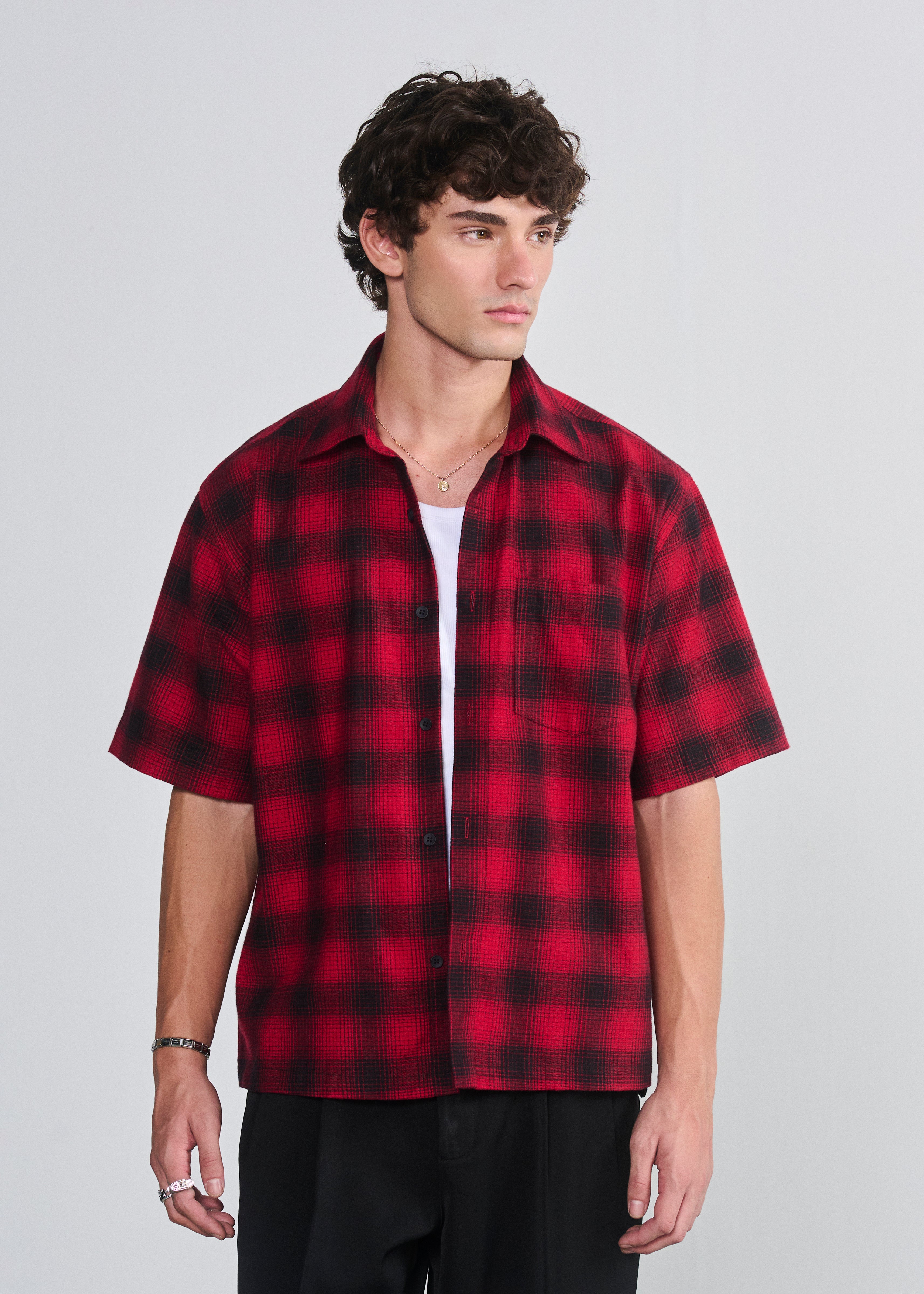 Short Sleeve Flannel Shirt