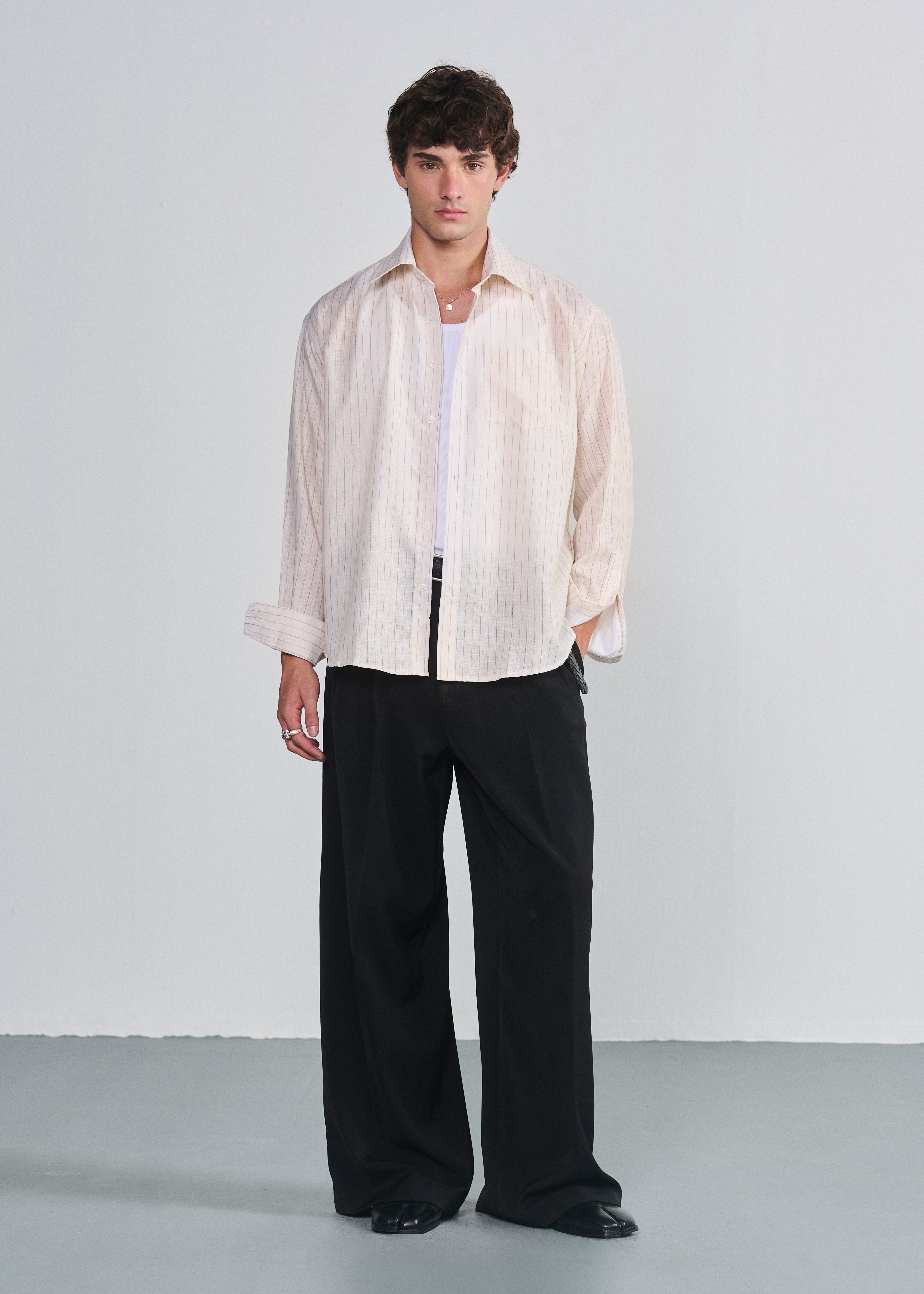 Signature Striped Shirt - Cream