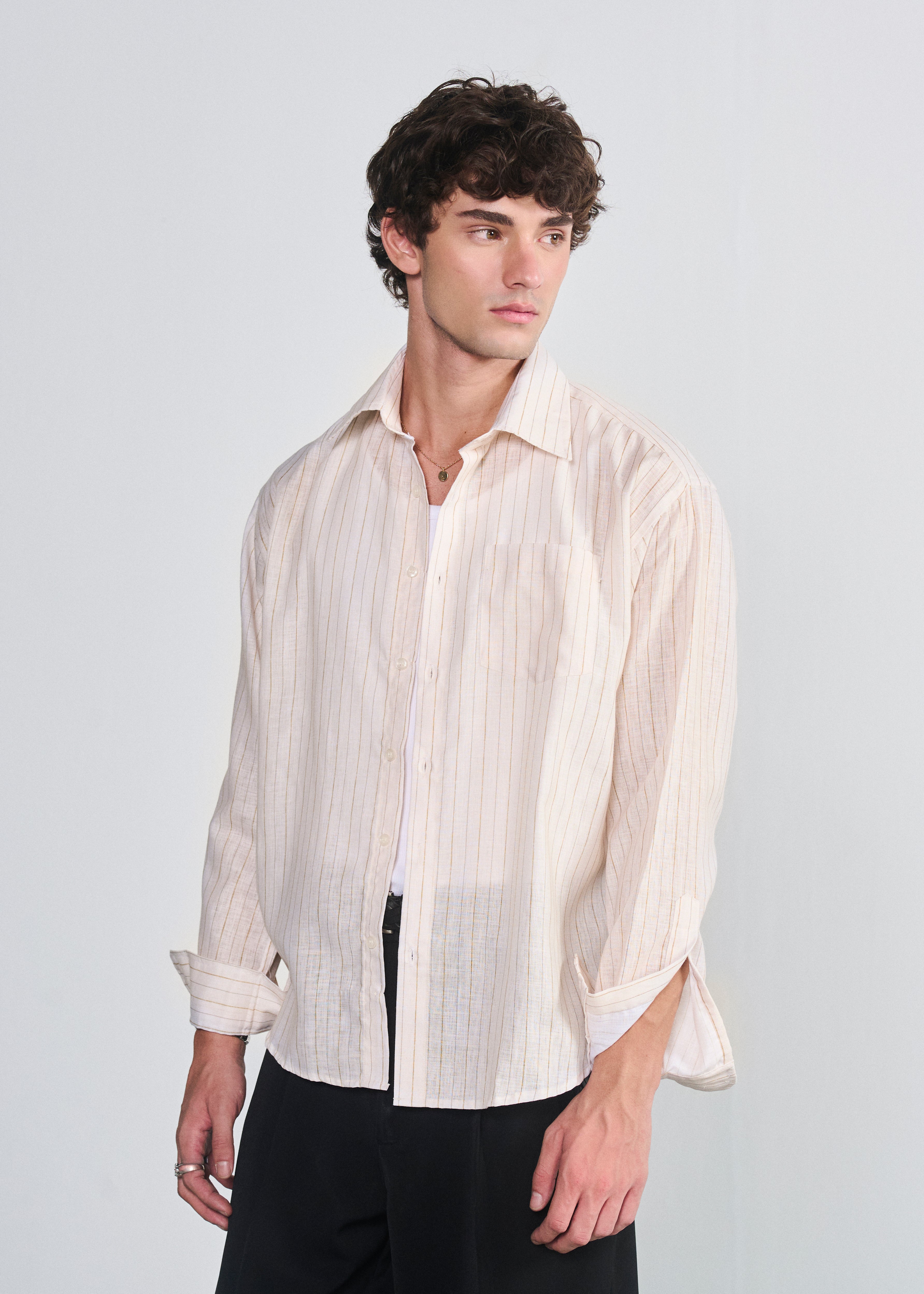 Signature Striped Shirt - Cream
